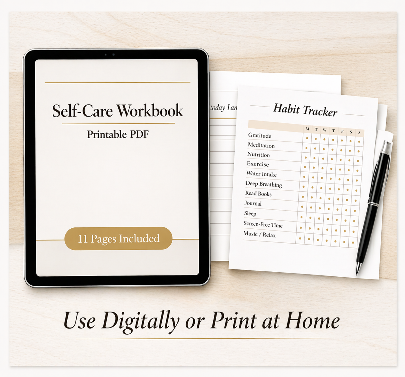 Premium Self-Care Workbook